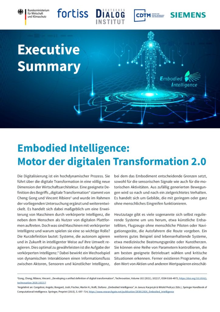 Embodied Intelligence - Executive Summary (DE/kurz)